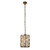 Searchlight Bijou Antique Brass with Champagne Glass Pendant Light 