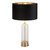 Searchlight Oxford Polished Brass with Black Shade Table Lamp 