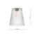 Accessory Clear Ribbed Glass Shade Only