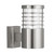 Searchlight Louvre Stainless Steel with Acrylic IP44 Wall Light 