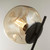 Searchlight Punch Black with Champagne Glass Table Lamp 