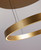 Searchlight Layla Gesture Control Gold with Opal Acrylic 64cm LED Ringed Pendant Light 