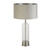 Searchlight Oxford Satin Nickel with Grey Shade Table Lamp 
