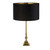 Searchlight Whitby Antique Brass with Black Shade Table Lamp 