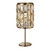 Searchlight Bijou Antique Brass with Champagne Glass Table Lamp 