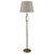 Searchlight Vegas Antique Brass with Cream Hessian Shade Floor lamp 