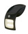 Searchlight Solar Black with White Diffuser and PIR Rectangle IP44 Wall Light 