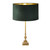 Searchlight Whitby Antique Brass with Green Shade Table Lamp 