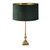 Searchlight Whitby Antique Brass with Green Shade Table Lamp 