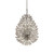 Searchlight Peacock 20 Light Chrome and Crystal Chandelier Pendant Light 