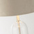 Searchlight Oxford Satin Nickel with Taupe Shade Table Lamp 