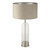 Searchlight Oxford Satin Nickel with Taupe Shade Table Lamp 