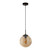 Searchlight Punch Black with Champagne Glass Pendant Light 