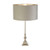 Searchlight Whitby Chrome with Light Grey Shade Table Lamp 
