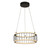 Searchlight Circolo Cage Drum Black with White Diffuser 38cm LED Pendant Light 