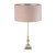 Searchlight Whitby Chrome with Pink Shade Table Lamp 