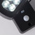 Searchlight Solar ABS Black with Clear Diffuser and PIR IP44 Wall Light 