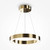 Saturno Brass 40cm LED Ringed Pendant Light