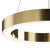 Saturno Brass 40cm LED Ringed Pendant Light