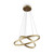 Rim 2 Light Brass 61W LED Ringed Pendant Light