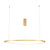 Maytoni Glint Brass with White 80cm LED Ringed Pendant Light 