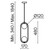Maytoni Ring 2 Light Brass and Black with White Diffusers Pendant Light 
