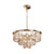 Revero 7 Light Gold and Crystal Shade Pendant Light