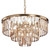 Maytoni Revero 7 Light Gold and Crystal Shade Pendant Light 