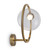 Maytoni Lunare Brass with Clear Diffuser Downward Wall Light 