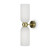 Maytoni Antic 2 Light Gold with White Diffuser Up and Down Wall Light 