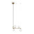 Maytoni Ring 4 Light Brass and Black with White Diffusers Pendant Light 