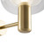 Maytoni Vision Gold with Glass Diffuser Wall Light 