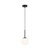 Maytoni Basic Form Black with White Diffuser 15cm Pendant Light 