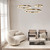 Maytoni Saturno Brass 80cm LED Ringed Pendant Light 