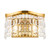 Maytoni Dune 2 Light Gold and Crystal Shade Wall Light 