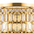 Maytoni Dune 2 Light Gold and Crystal Shade Wall Light 