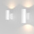 Maytoni Bowery 2 Light White Up and Down IP54 Wall Light 