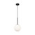 Maytoni Basic Form Black with White Diffuser 20cm Pendant Light 
