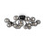 Maytoni Dallas 20 Light Black with Smoke Glass Diffuser Flush Ceiling Light 