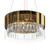 Wonderland 4 Light Gold with Glass Shaded Pendant Light