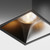 Alfa LED Black Square 12W 3000K Surface Downlight