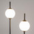Maytoni The Sixth Sense 2 Light Black with White Diffusers Floor Lamp 