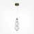 Maytoni Collar Gold with Glass 16W Pendant Light 