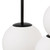 Maytoni Basic Form 3 Light Black with White Diffusers Cluster Pendant Light 