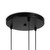 Maytoni Basic Form 3 Light Black with White Diffusers Cluster Pendant Light 