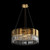 Wonderland 6 Light Gold with Glass Shaded Pendant Light