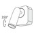 Maytoni Mirax White Adjustable Reading Light Square LED Wall Light 