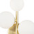 Dallas 3 Light Satin Brass with White Opal Diffuser Wall Light