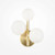 Dallas 3 Light Satin Brass with White Opal Diffuser Wall Light