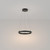 Maytoni Rim Black 40cm LED Ringed Pendant Light 